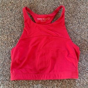 Outdoor Voices Tech Sweat Red Sports Bra